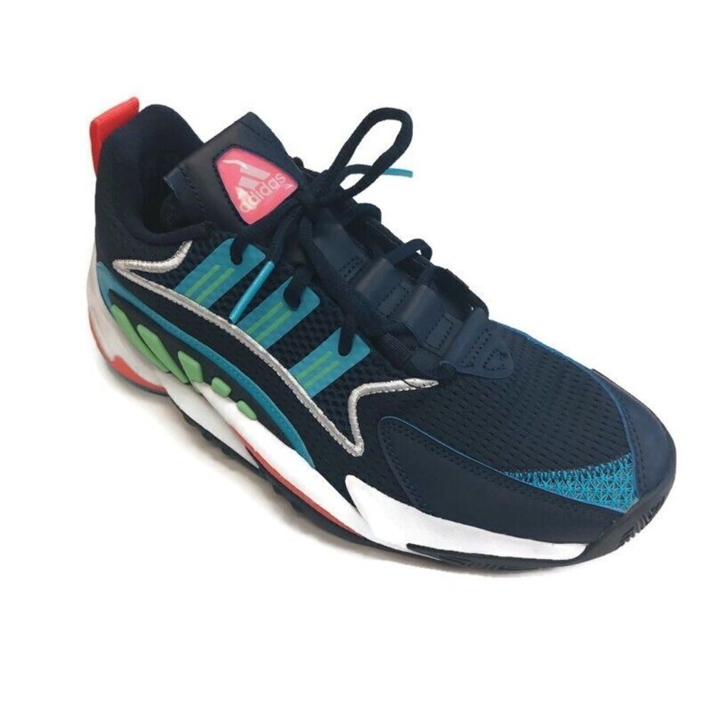 Adidas Crazy BYW 2.0 Basketball Shoes Mens Size 8.5 FY2207 Navy Blue Green - Picture 1 of 8